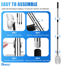 GMGSJ ergonomic non-slip grip reduces fatigue during long sessions.