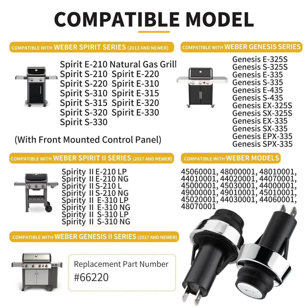 Gnellkoor Weber GS4 ignition switch demonstrating quick replacement capability