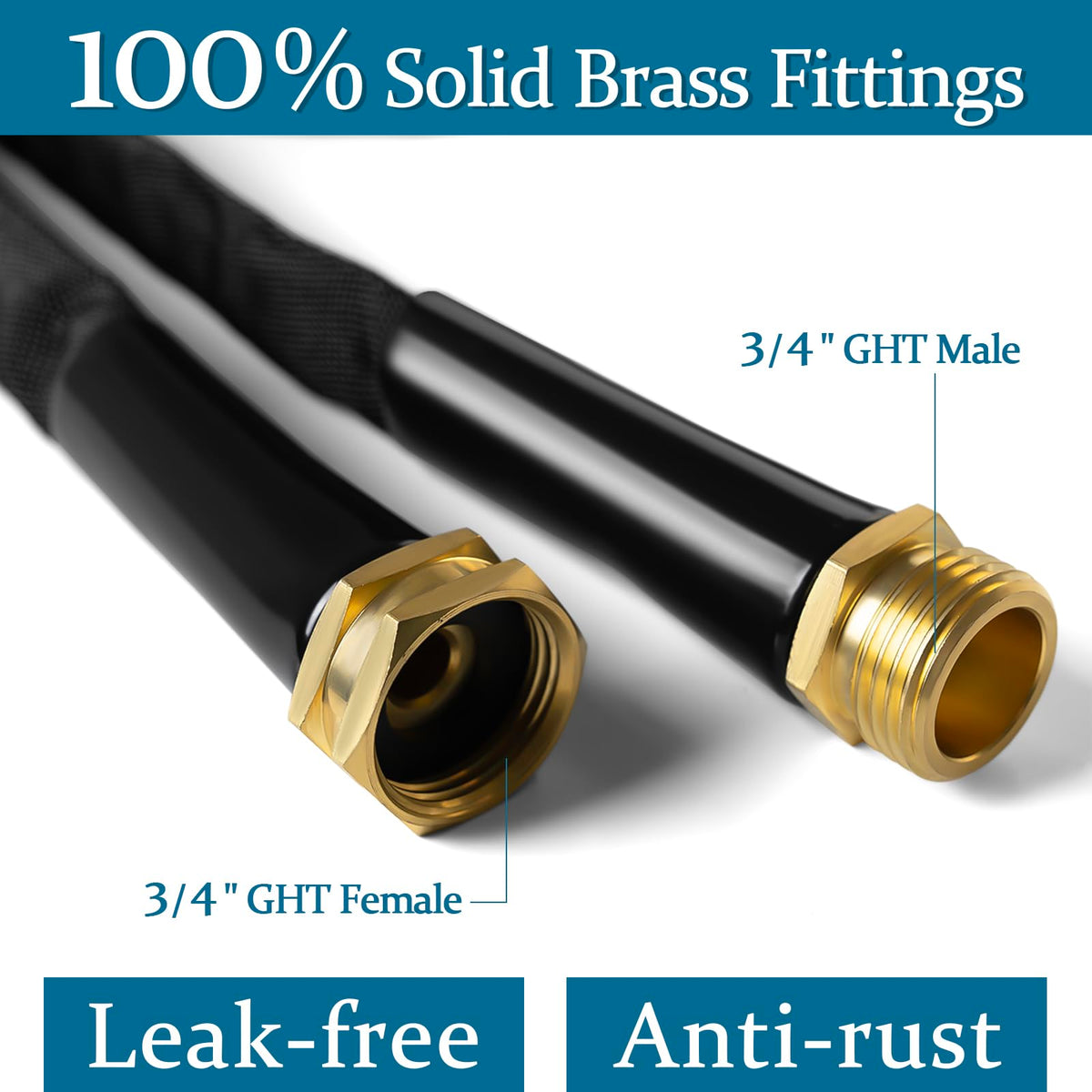 Gnimihz solid brass fittings prevent leaks and rust