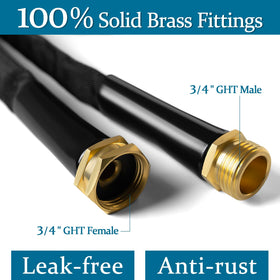 Gnimihz solid brass fittings prevent leaks and rust