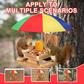 Gnodry Squirrel Feeder Corn Cob option supports corn cob placement