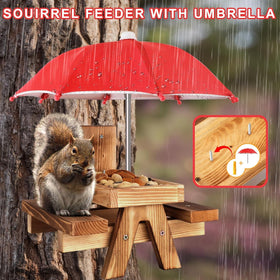 Gnodry Squirrel Feeder large capacity holds corn and peanuts