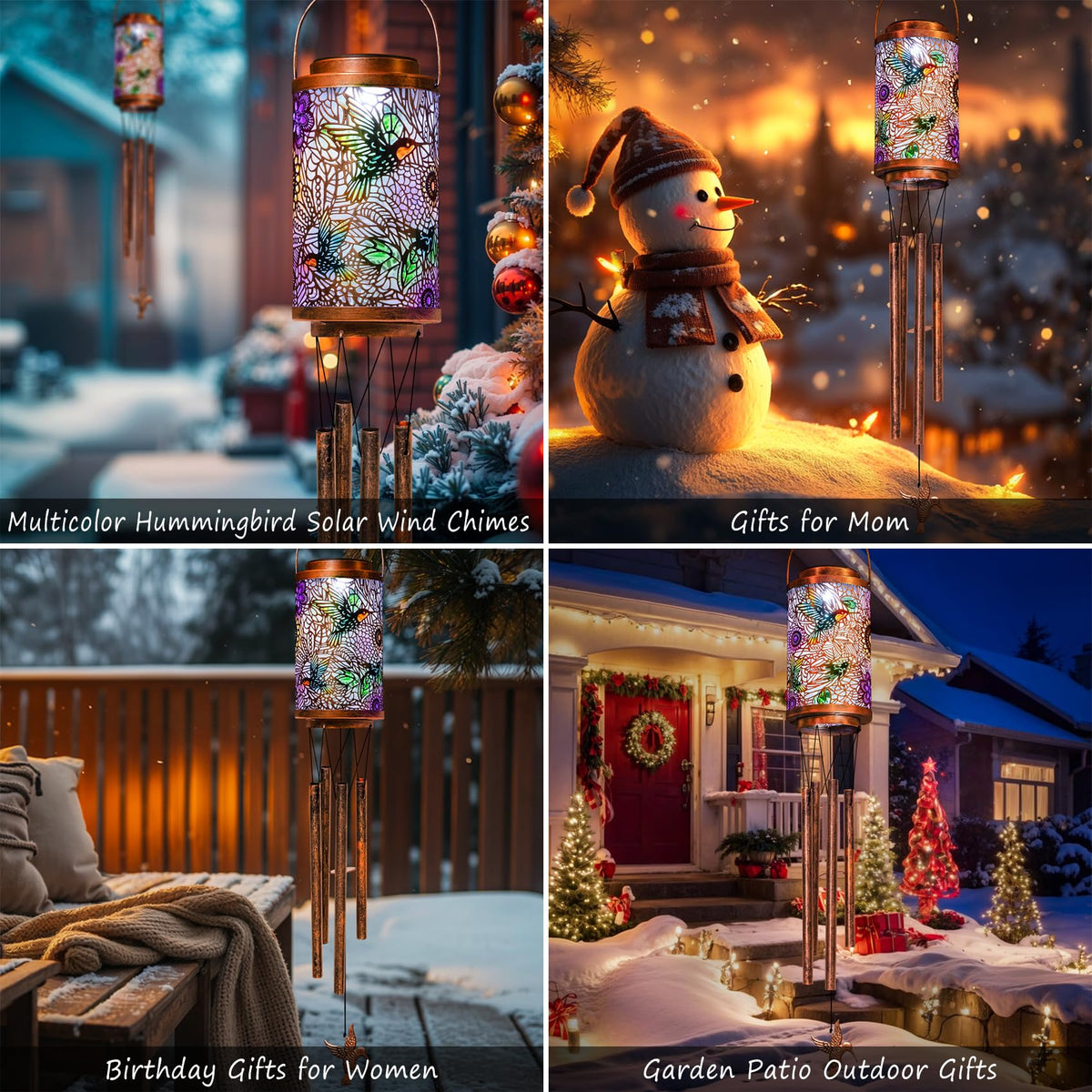 Go2garden durable garden decor adds light and melody to patios and porches.
