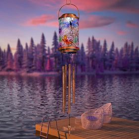 Go2garden Night ambience dragonfly lights set a cozy garden mood.