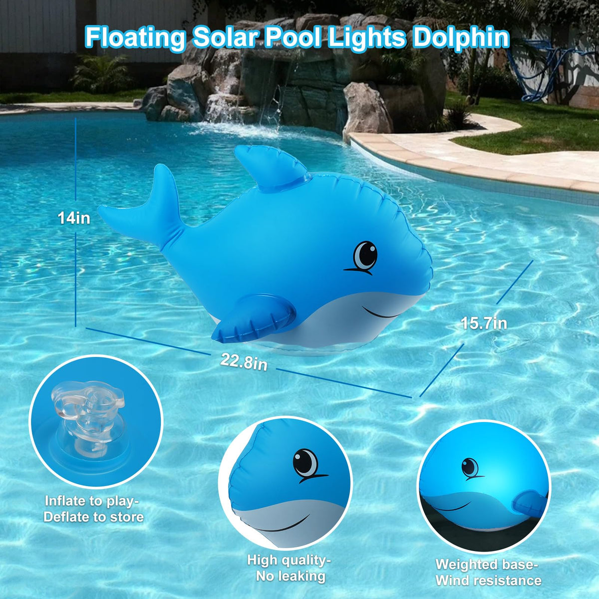 Goallim solar lights charge by day and glow automatically after sunset.