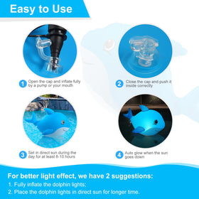 Dolphin-shaped Goallim lights add whimsical charm to weddings and events.
