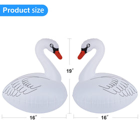 Goallim Swan floats are easy to inflate and clean with soap and vinegar.