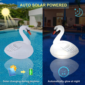 Goallim Swan pool light color-changing LEDs create relaxing ambiance