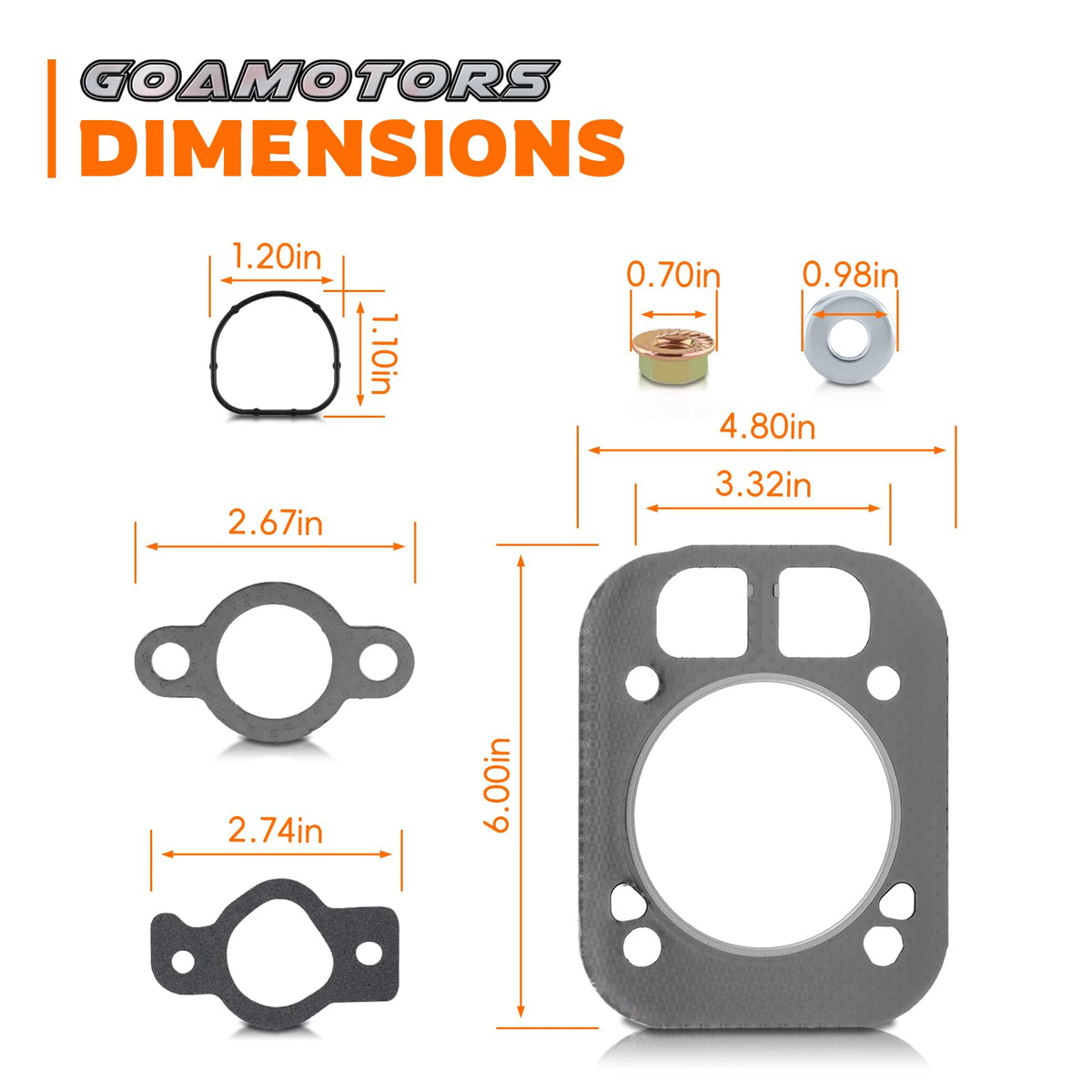 GoaMotors Kohler SV710 SV740 gasket fit ensures proper seal during mowing tasks.