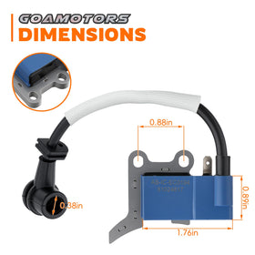 GoaMotors spark plug included for quick replacement and smoother operation