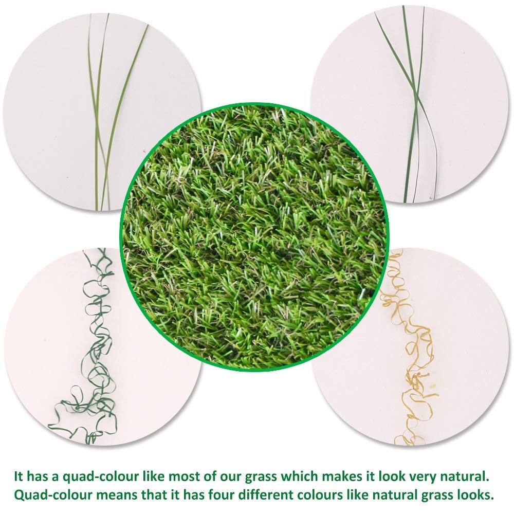 Goasis Lawn weatherproof grass resists sun and rain for patios and balconies.