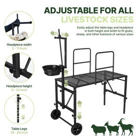 Goatzy Goat Stand heavy-duty galvanized steel supports up to 600 lb.