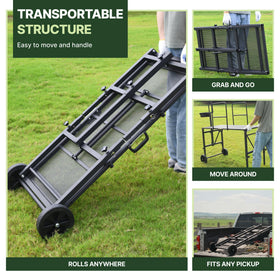 Goatzy Goat Stand multipurpose platform for milking, shearing, and trimming.