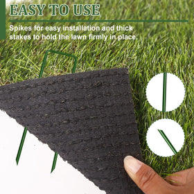 Goboloto 50-pack garden stakes laid out for large outdoor projects