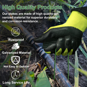 Goboloto rust-proof coating on stakes for outdoor weather resilience
