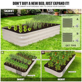 GoCampDirect spacious raised bed ideal for vegetables, herbs, and fruits