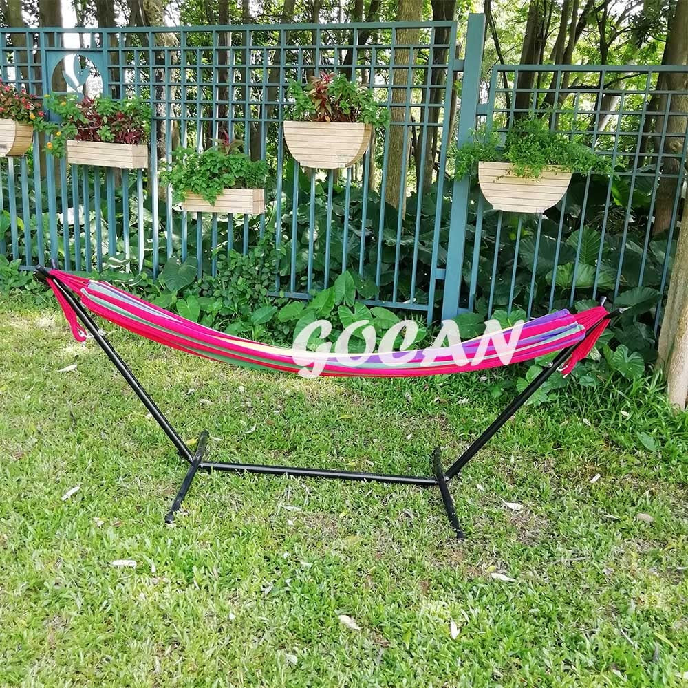 GOCAN Brazilian Double Hammock invites relaxed moments, camping, or sunny afternoons with a friend.