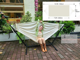 GOCAN double hammock showing total length for generous space