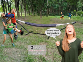 GOCAN hammock end knots and rings showing durable construction.