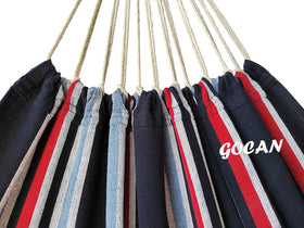 GOCAN hammock set up on patio ready for relaxation.