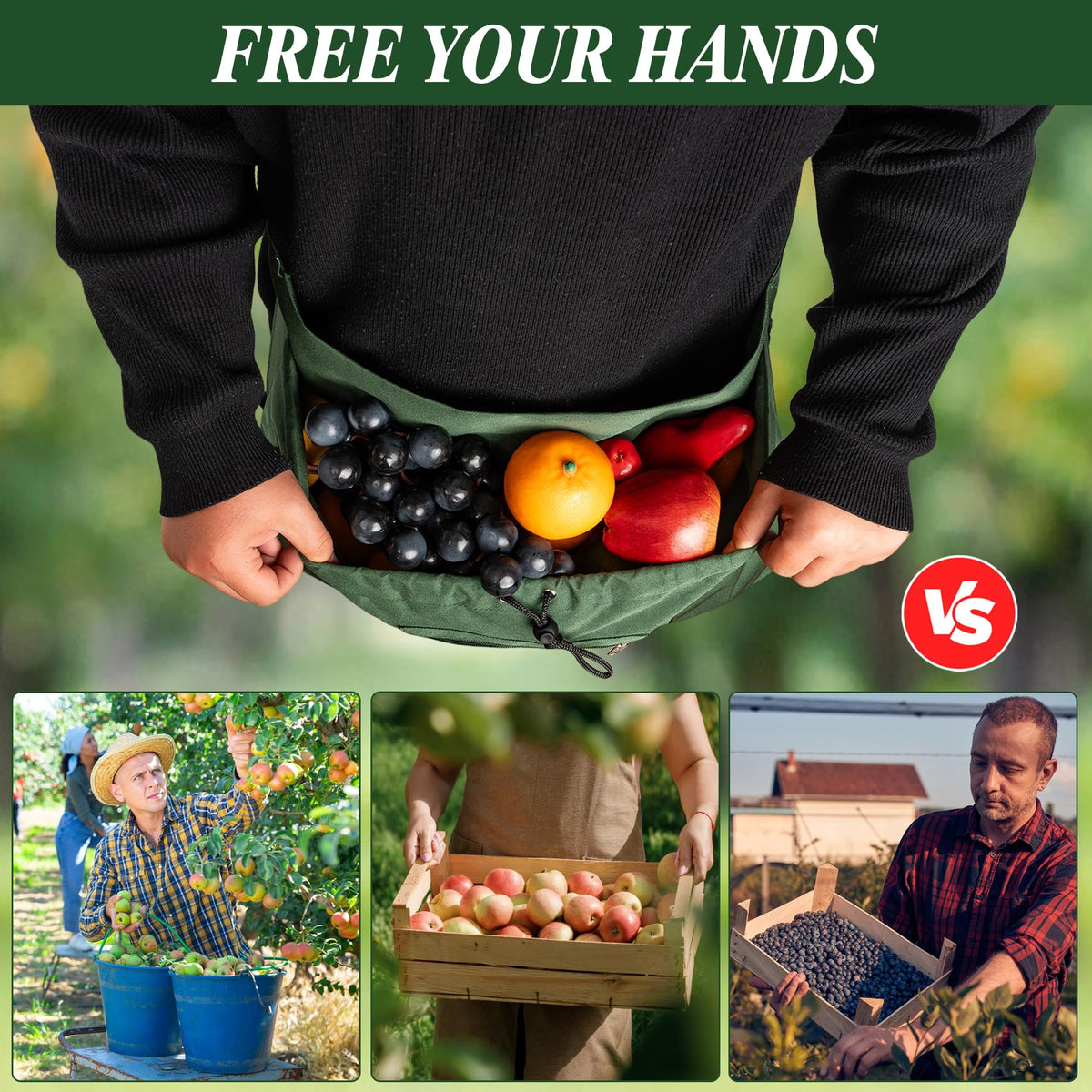 GOCOHHI hands-free design boosts efficiency while tending vegetables.