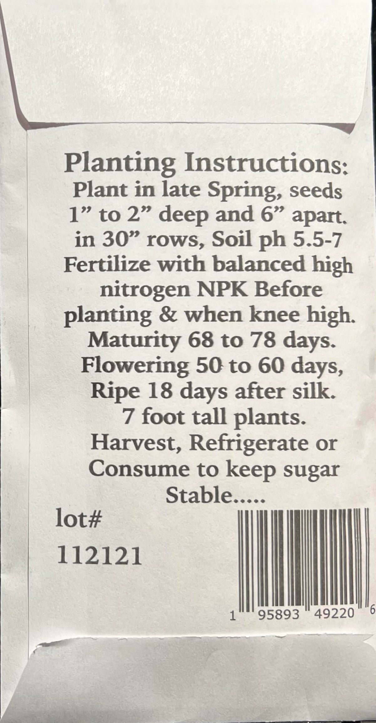 God's! Silver Hawaiian #9 seed packaging shows extra seeds for a plentiful crop.