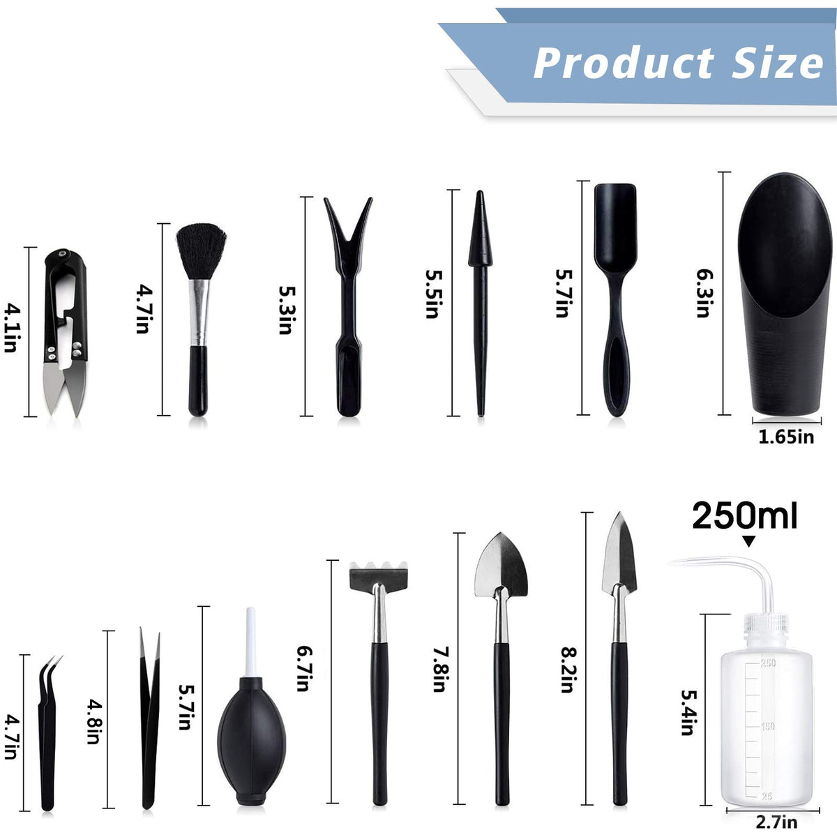 Godehone succulent-tools-set-compact-design: lightweight handles reduce wrist fatigue during gardening.