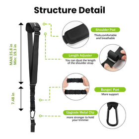 GodFan adjustable-length strap fits various body sizes for balanced handling