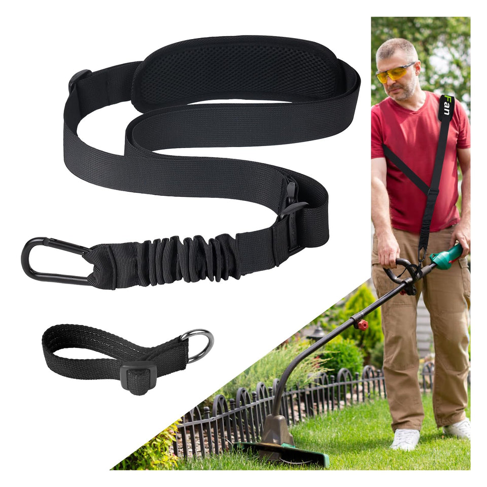 GodFan trimmer strap with metal clasp highlights durability for long sessions