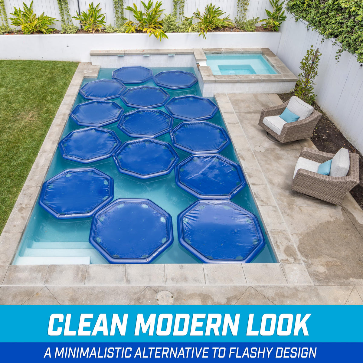 GoFloats V2 easy setup inflatable solar heaters for immediate pool use