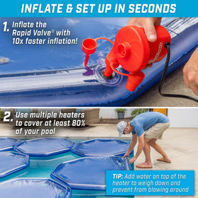 GoFloats V2 night heat-trap feature helps retain warmth after sunset