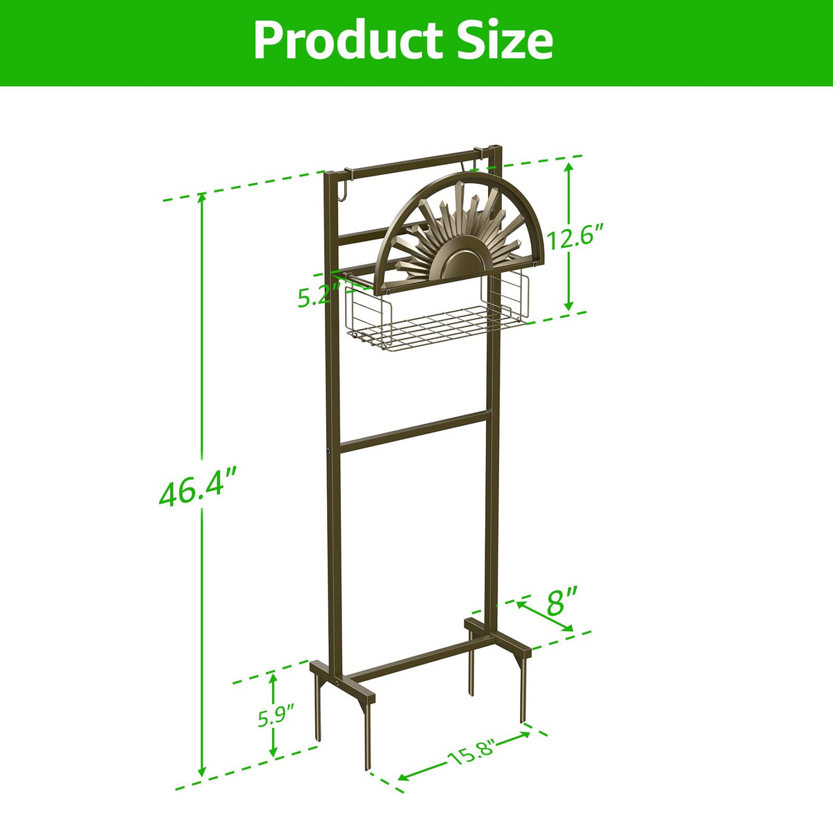 GOFORWILD detachable frame enables easy relocation to shield hose from sun.