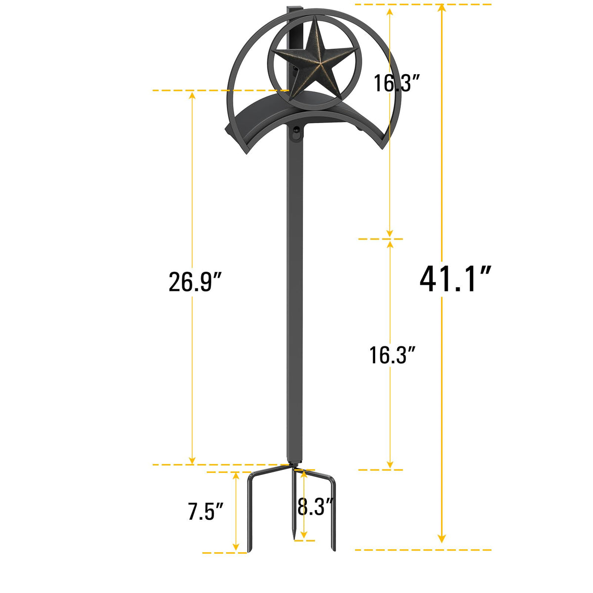 GOFORWILD decorative hose rack adds stylish storage to any garden wall.