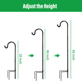 GOFORWILD Shepherd's Hooks used as wedding aisle decor with tall profile