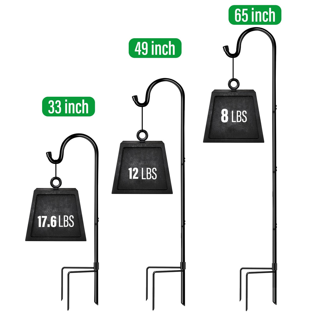 GOFORWILD Shepherd’s Hook four-part assembly enables quick setup