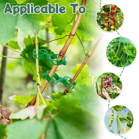 GOFULLHOME secured plastic clips clamp stems securely for stable climbing plants
