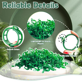 GOFULLHOME tomato clips for string trellis keep vines upright without damage