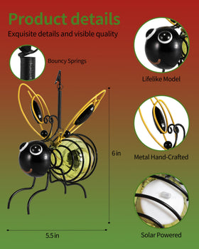 GoGnome weatherproof bee lantern withstands rain for year-round outdoor use