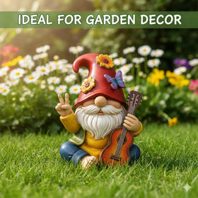 GoGnome 6-inch statue fits garden beds or windowsills.