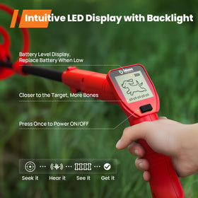 GoGonova kids detector detects coins and trinkets up to 4 inches deep.