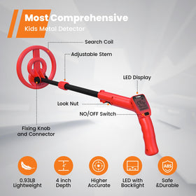 GoGonova metal detector is ready for family adventures right out of the box.
