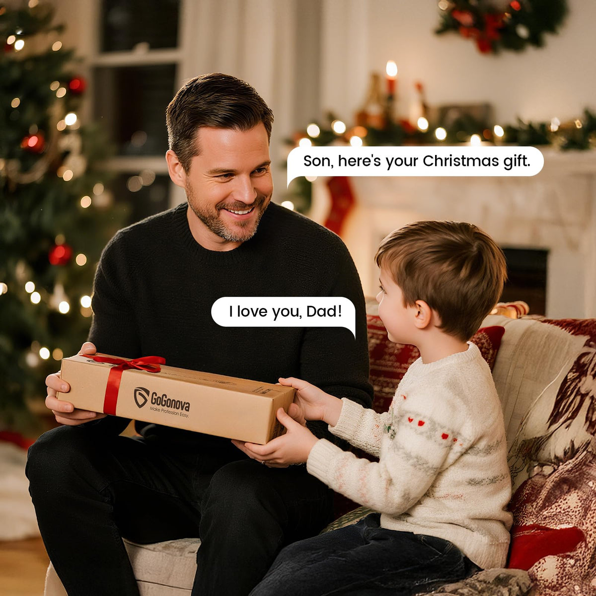 GoGonova orange gift-ready packaging spotlighted for gifting kids.