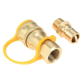 Gohantee half-inch gas quick connect kit with robust brass fittings for secure connections
