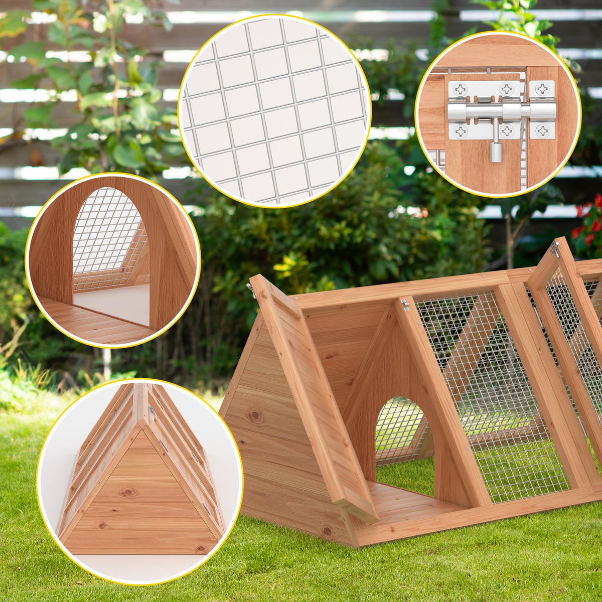 GOJOOASIS ventilating wire chicken coop promotes air flow and freshness