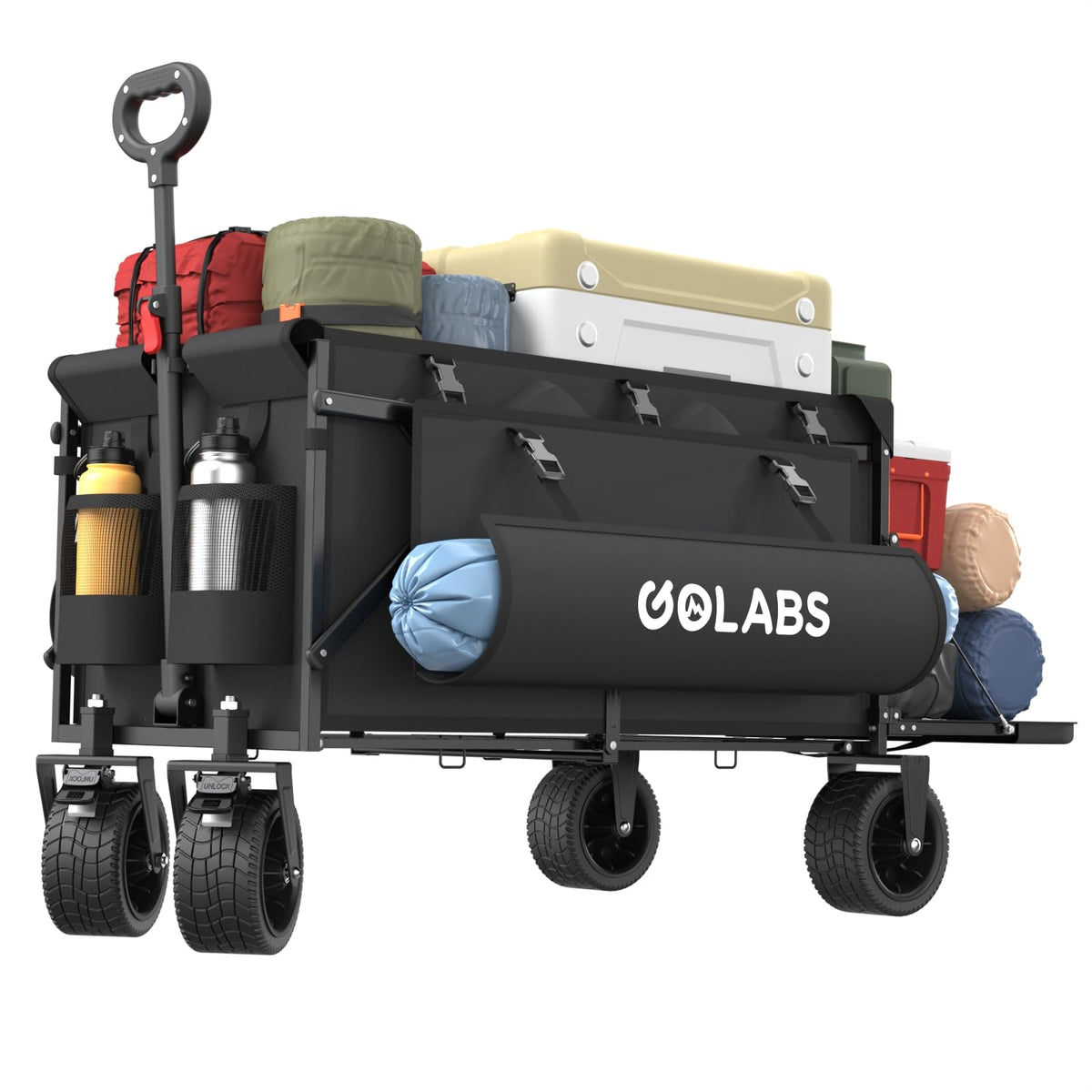 Golabs WA2 Wagon Cart showing extra-large capacity for bulk gear