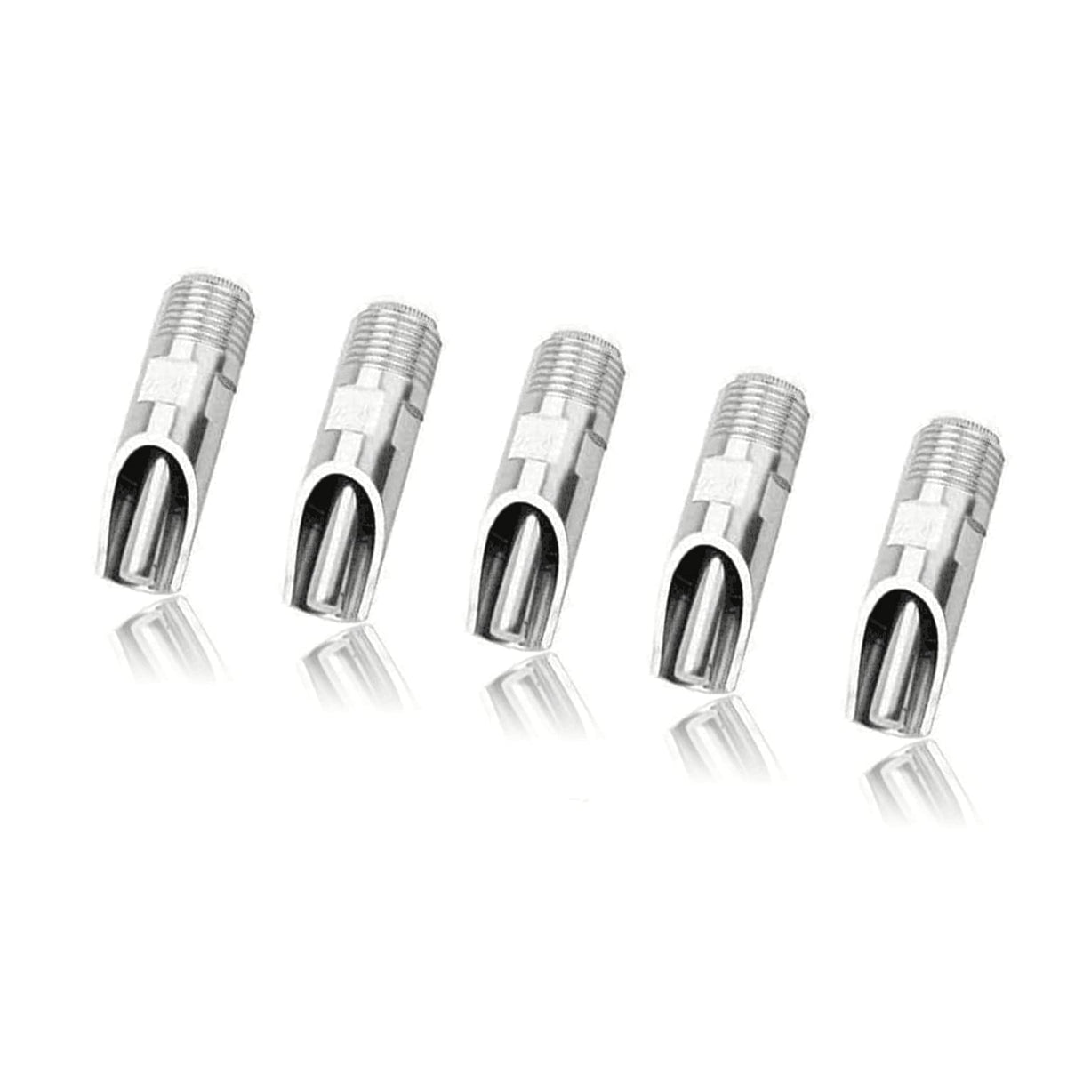 Golden Pearl pig nipple drinkers, 5pc set, 1/2" NPT connection for reliable pig hydration