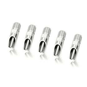 Golden Pearl pig nipple drinkers, 5pc set, 1/2" NPT connection for reliable pig hydration