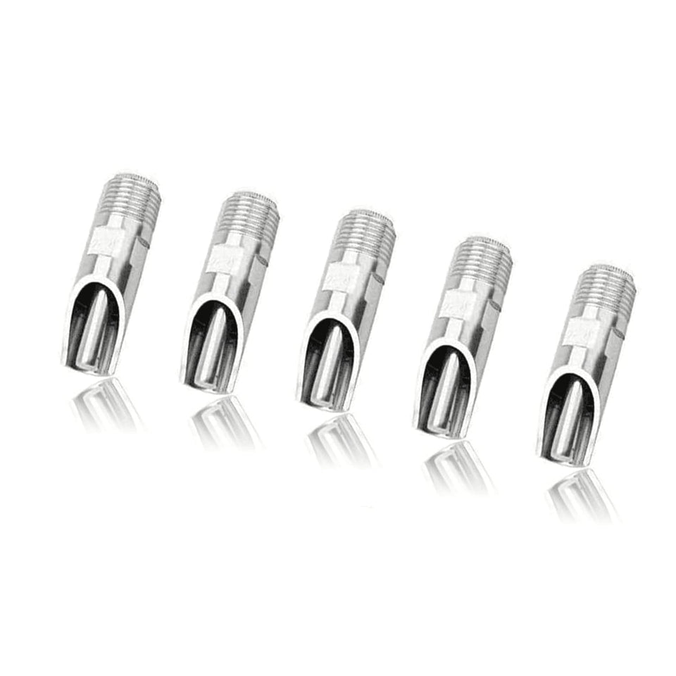 Golden Pearl pig nipple drinkers, 5pc set, 1/2" NPT connection for reliable pig hydration