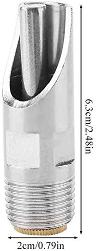 Golden Pearl pig nipple drinker with silver finish ready for farm pens