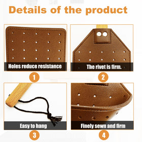 GoldenPlayer stainless rivets secure the head for lasting durability during use.